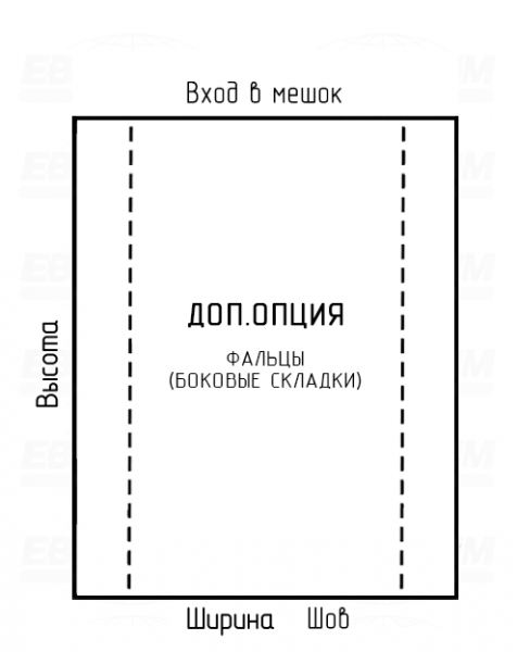 Мешок ПСД 60мкм 660x700мм Мешок ПСД 60мкм 660x700мм