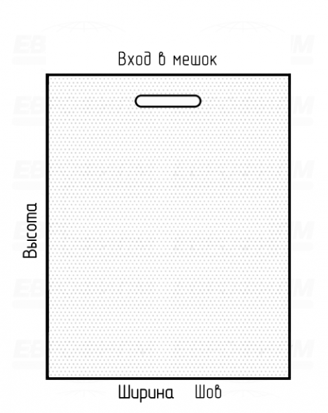 Мешок ПСД 70мкм 700x700мм прорубная ручка с микроперфорацией Мешок ПСД 70мкм 700x700мм прорубная ручка с микроперфорацией
