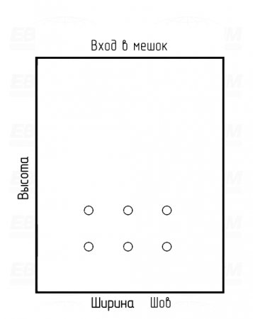 Мешок ПВД 100мкм 500x900мм пробивные отверстия