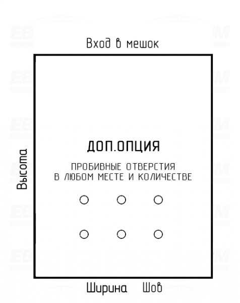 Мешок ПСД 150мкм 410x800мм фальцы 70+70мм Мешок ПСД 150мкм 410x800мм фальцы 70+70мм